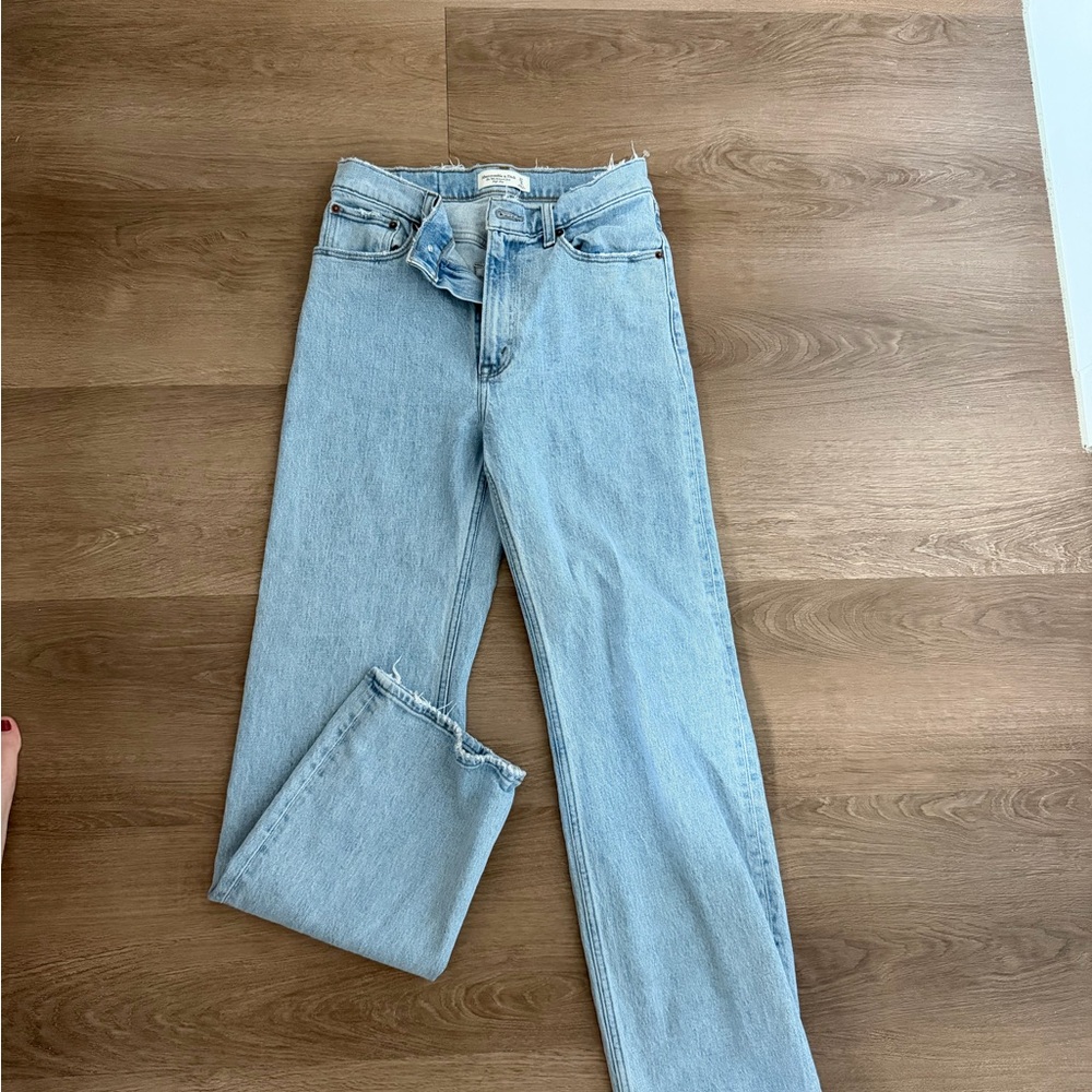 Abercrombie & Fitch Light Blue Straight Leg Jeans